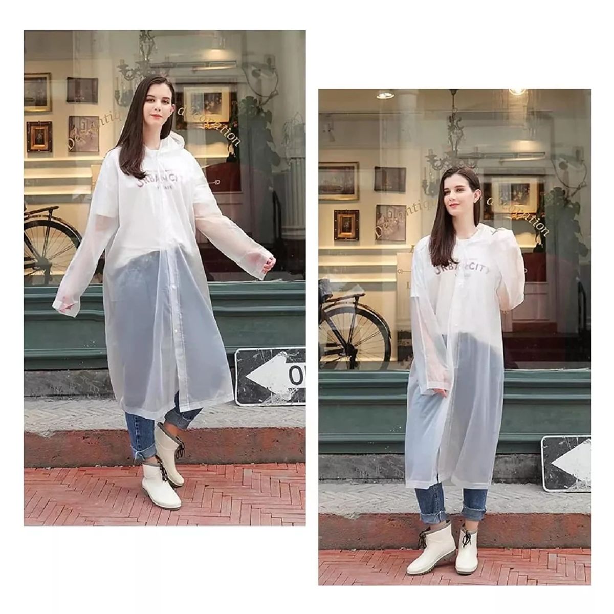 GENERICO - Portátil Capa Poncho Para La Lluvia 100% Impermeable Duro
