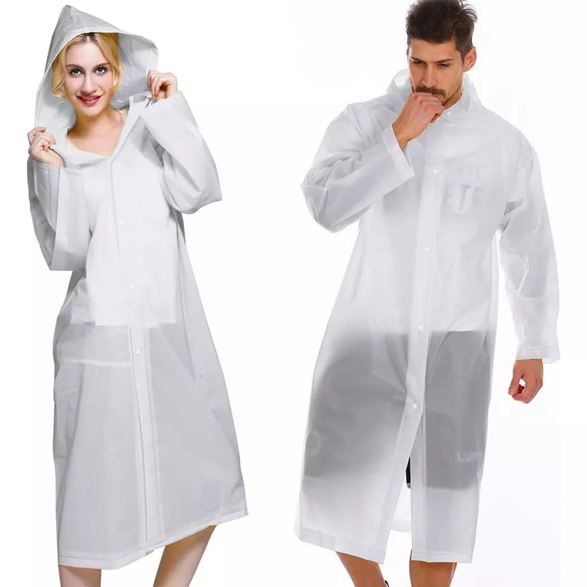 GENERICO - Capa Poncho Impermeable Lluvia Viento Estandar Adulto Gorro