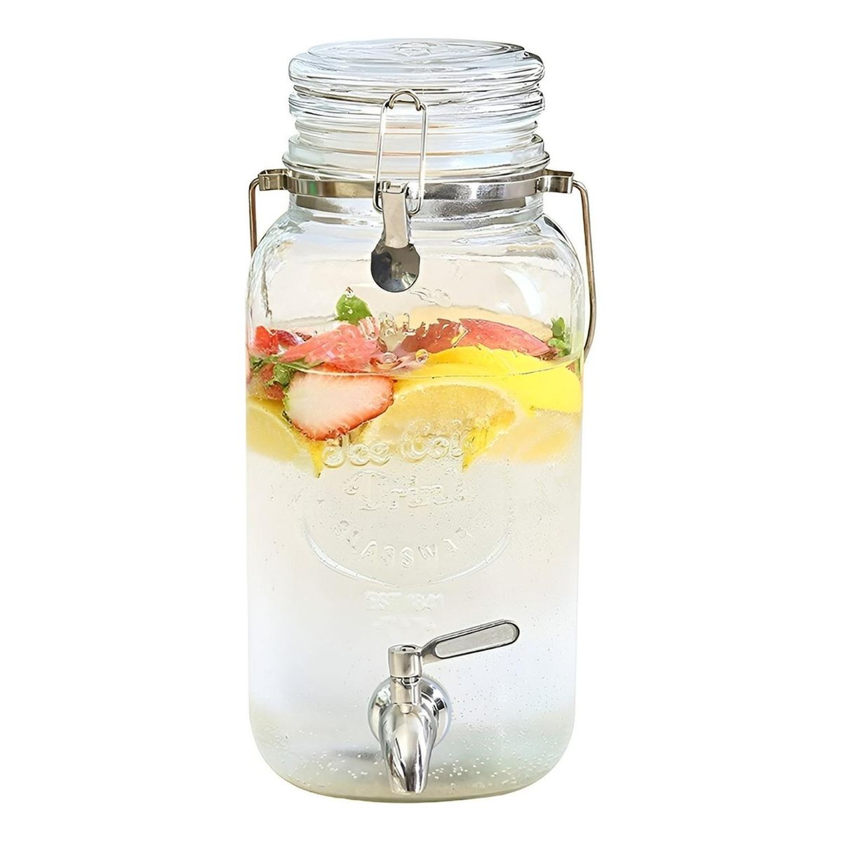 PASTELERIUSCL - Dispensador De Bebidas Jarro De Vidrio Para Jugos Jarra 38l Dispensador Portátil Con Grifo Jarro