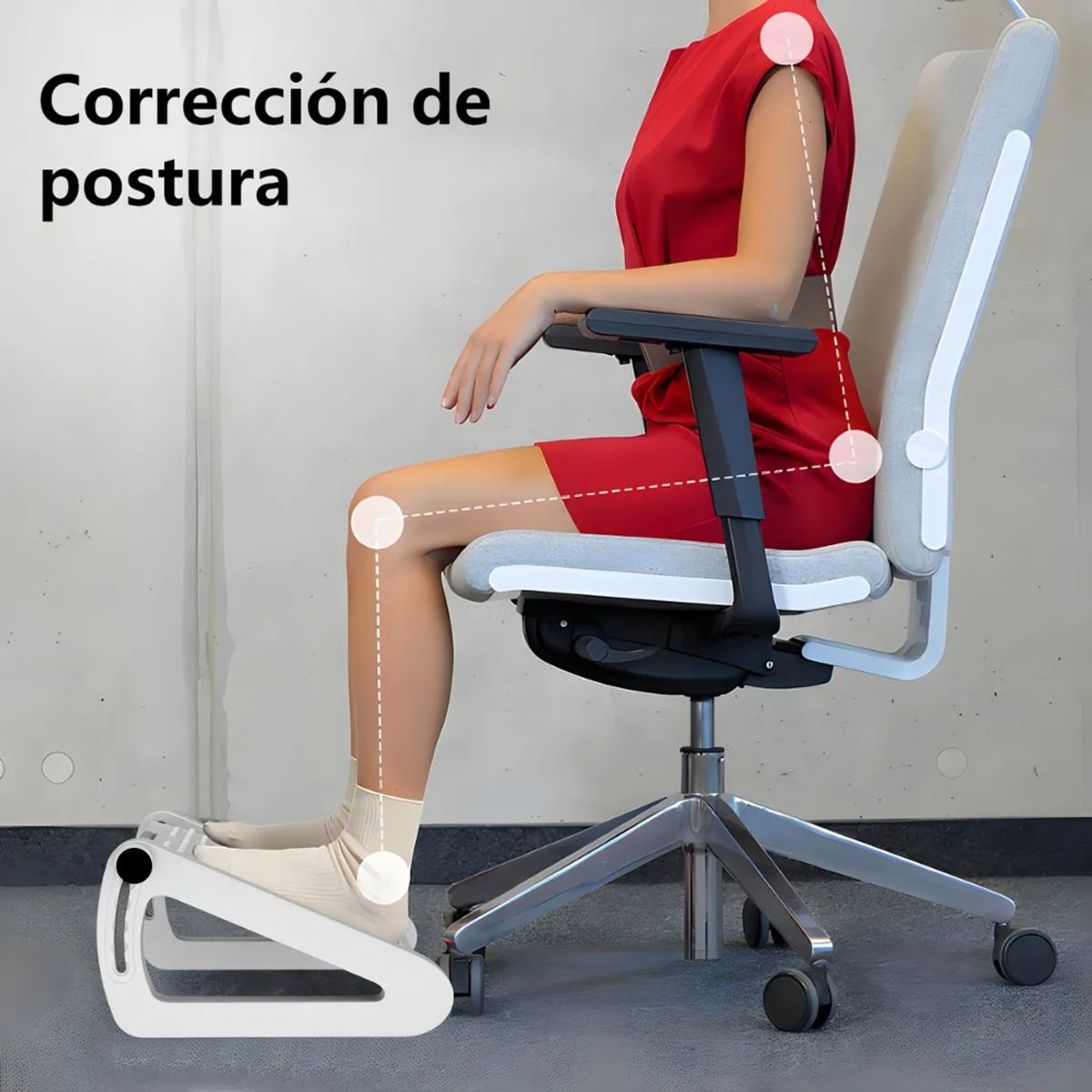 MUNDO MAGIA - Apoya Pies Rgonómico Relax Masaje Posiciones 6 Ajustable
