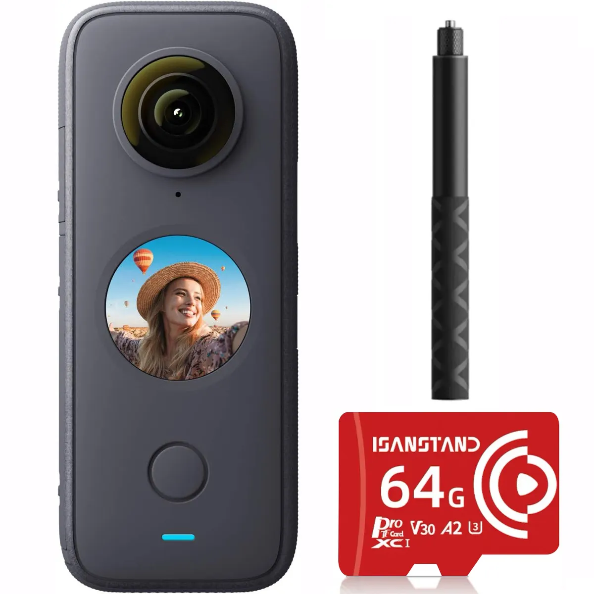 INSTA360 - Insta360 X2 Cámara de acción 360 Set - Reacondicionado