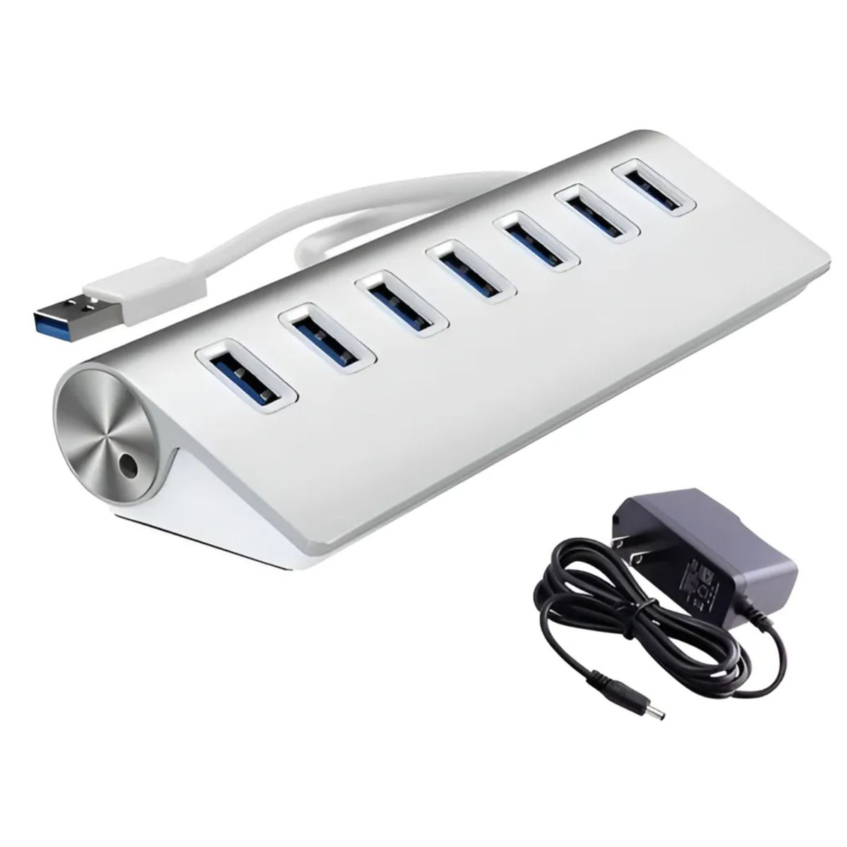 GENERICO - Hub Aluminio 7 Puertos Usb 3.0