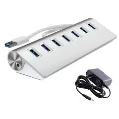 GENERICO - Hub Aluminio 7 Puertos Usb 3.0