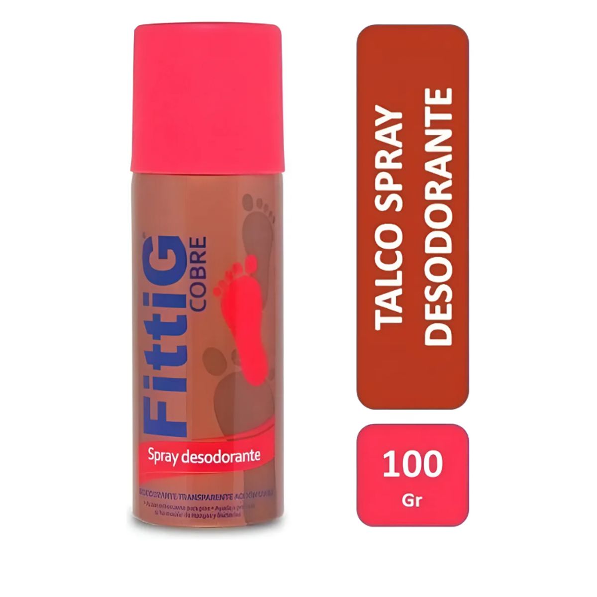 GENERICO - Talco Fittig Desodorante Spray Cobre 100g