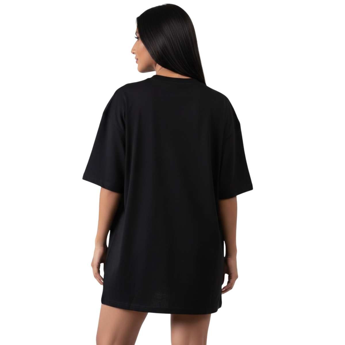 TRIPLE PLAY - Polera Oversize Dama 100% Algodón Smile