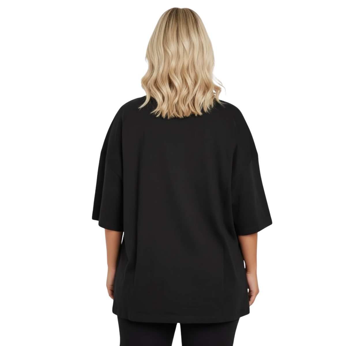 TRIPLE PLAY - Polera Oversize Dama 100% Algodón Frase Mamacita