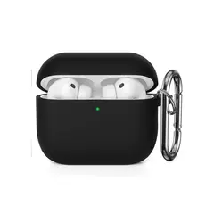 GENERICO - Carcasa Funda Silicona Para AirPods Pro 3 Negro