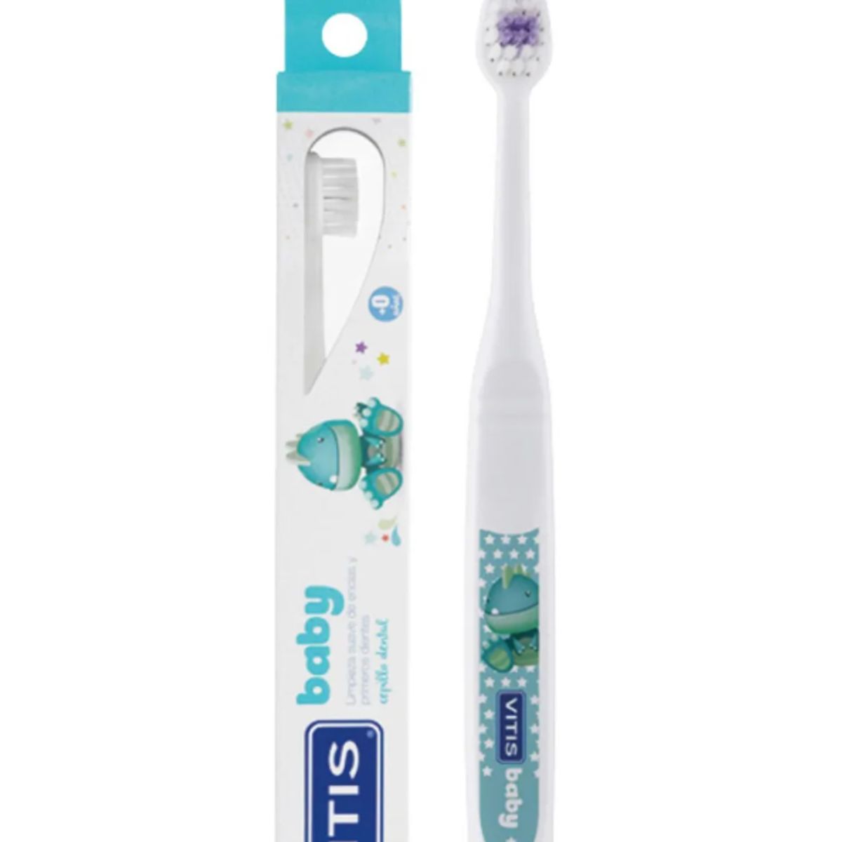 VITIS - Cepillo de dientes infantil biodegradable Vitis Baby suave ergonómico