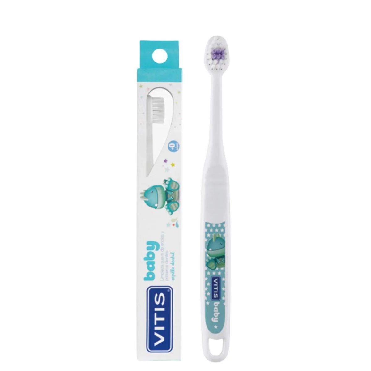 VITIS - Cepillo de dientes infantil biodegradable Vitis Baby suave ergonómico