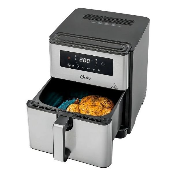 Freidora De Aire Digital Oster® Con Capacidad De 9l CKSTAF90 Color Gris oscuro Acero Inoxidable