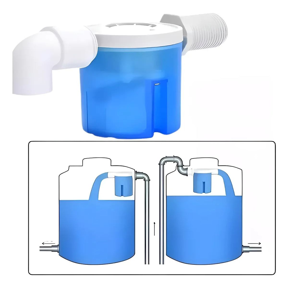 GENERICO - Válvula Flotante Flotador Para Estanque De Agua 12