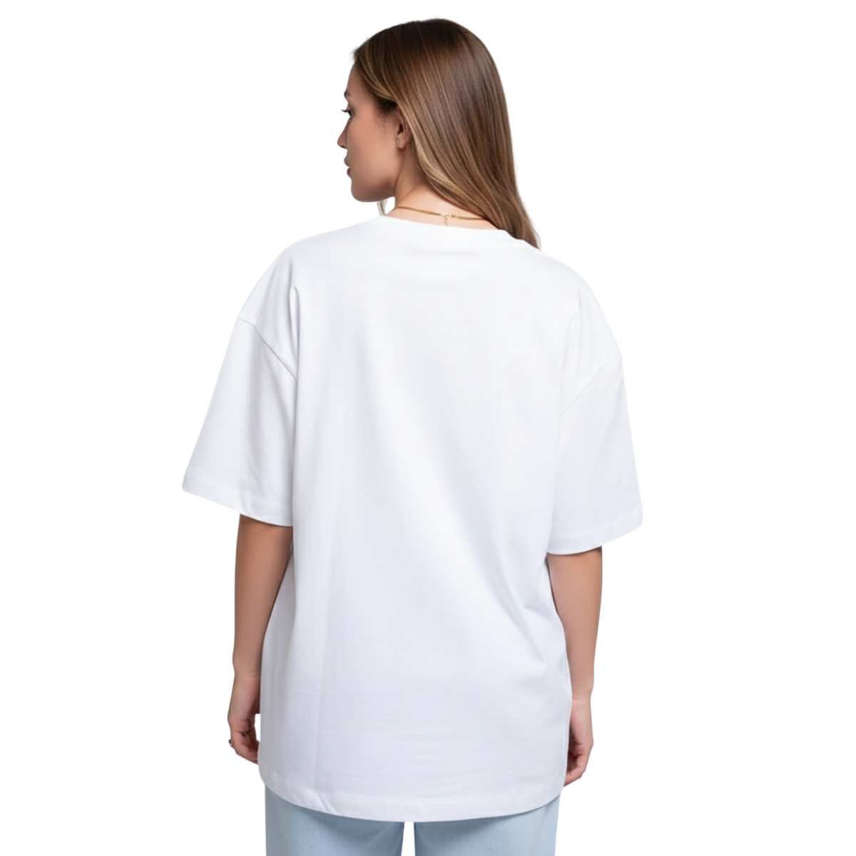 TRIPLE PLAY - Polera Oversize Dama 100% Algodón Me importa un Pc0