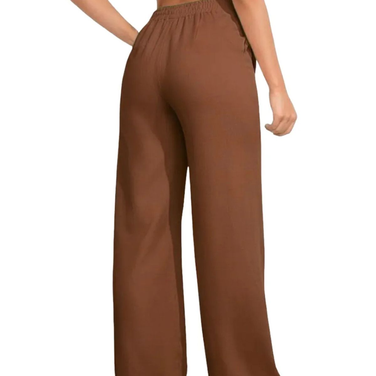 LOOK SHOP - Pantalón Mujer. Tela Verano Tipo Lino. Bolsillo Cierre. 2509