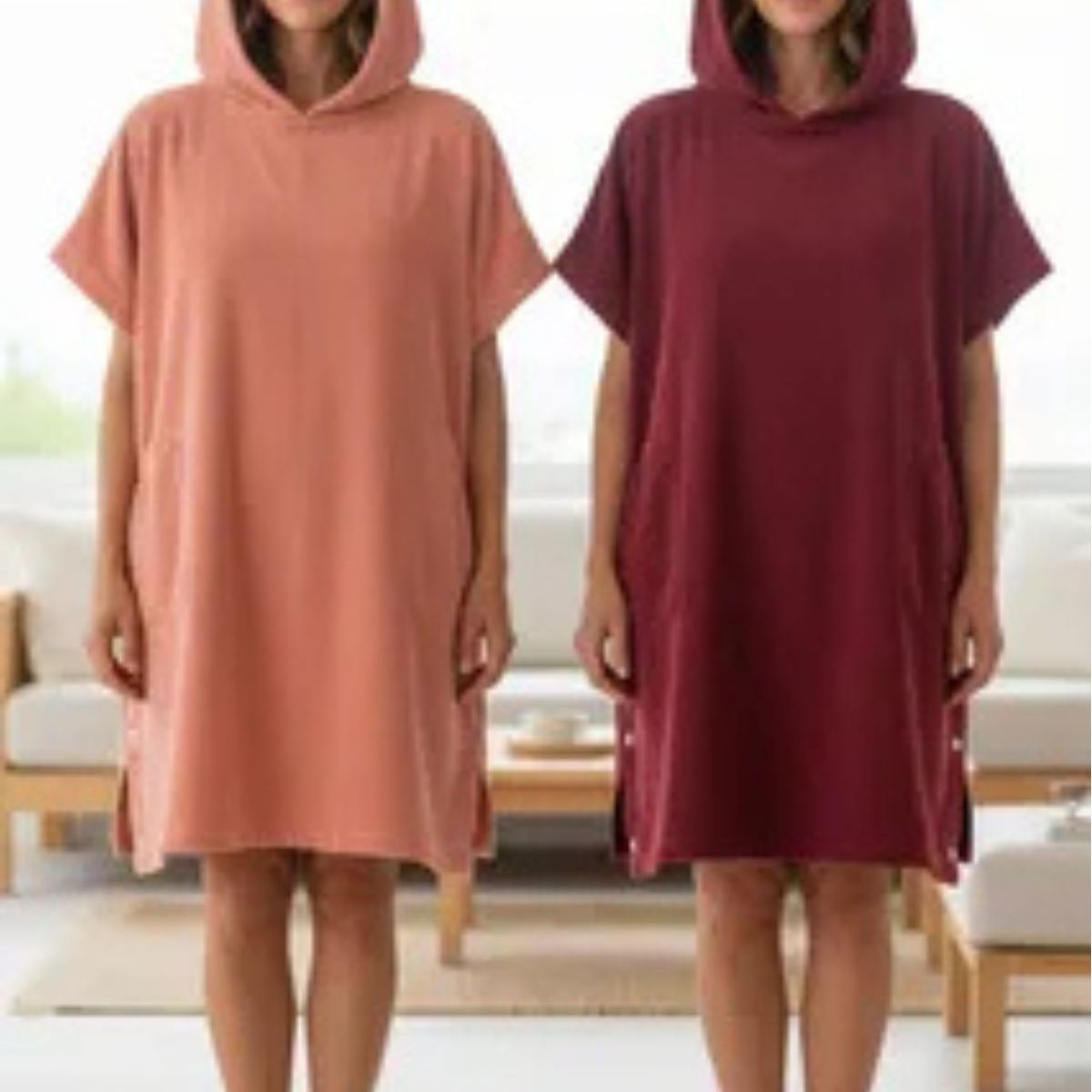 LOOK SHOP - Pack 2 Toalla Mujer De Baño Con Capucha, Secado Rápido 380