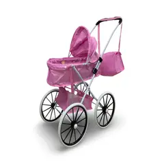 GENERICO - Coche De Muñeca Carreola Ruedas Grandes Rosa