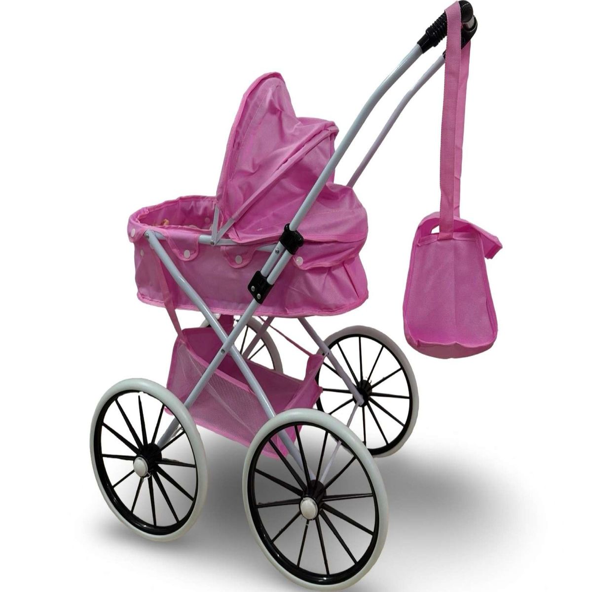 GENERICO - Coche De Muñeca Carreola Ruedas Grandes Rosa