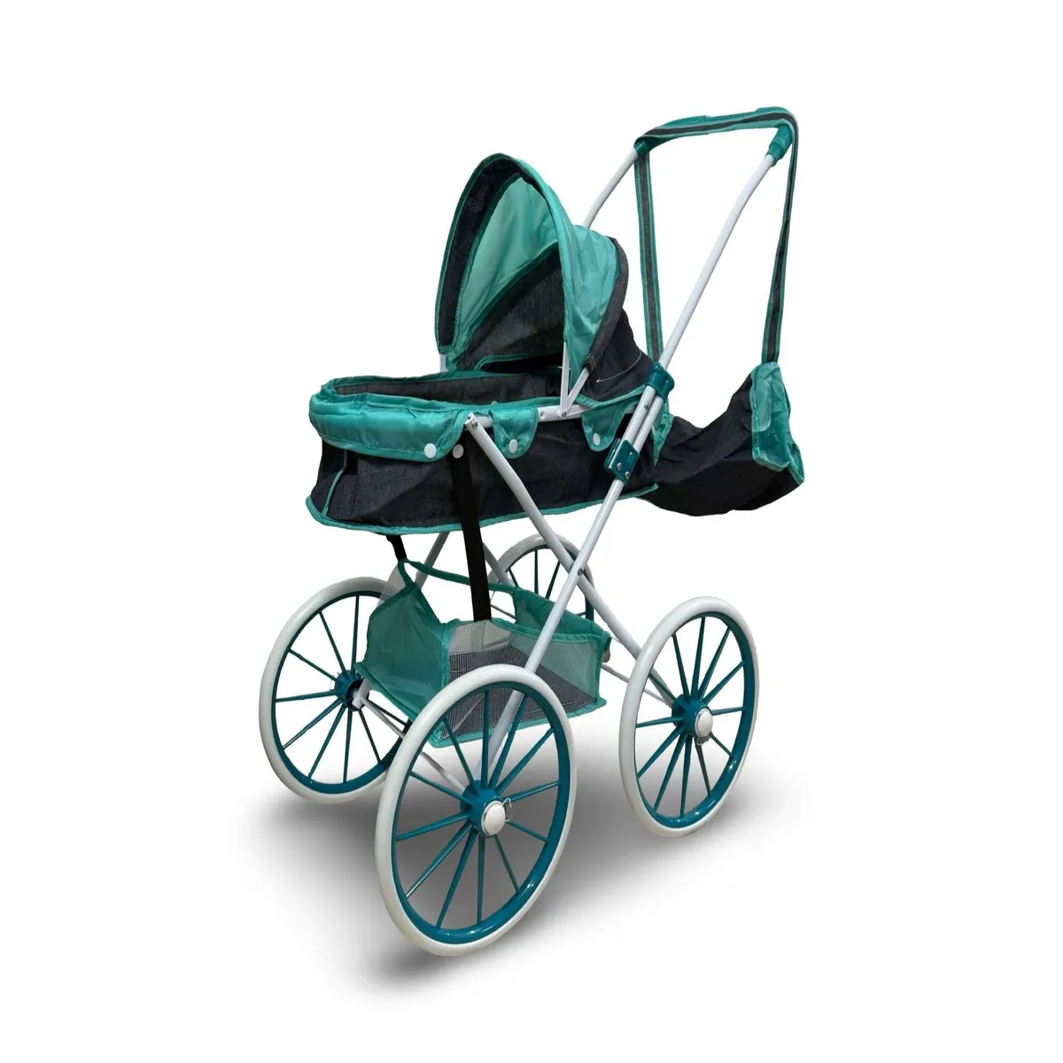 GENERICO - Coche De Muñeca Carreola Ruedas Grandes Turquesa