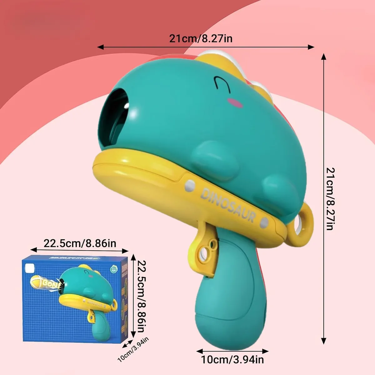 CRUSEC - Pistola de Bolas Adhesivas Dinosaurio Juguete Infantil