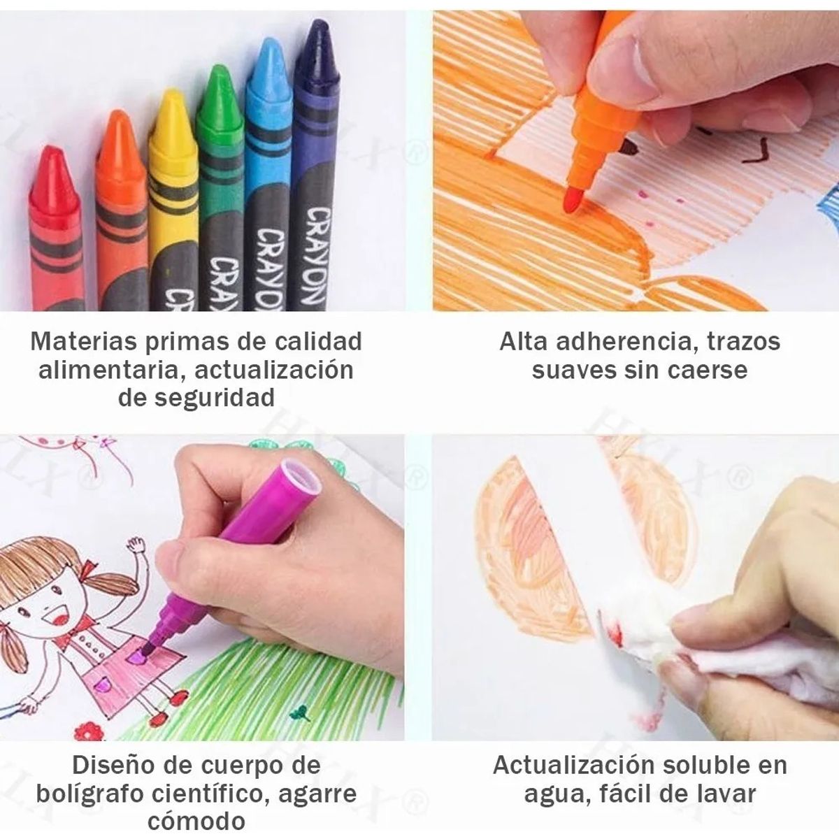 GENERICO - 208 Piezas De Arte Para Niños Kit Set De Dibujo Portátil
