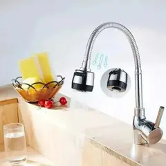 MOVI - Cuello flexible para lavaplatos gira 360° Ahorro agua