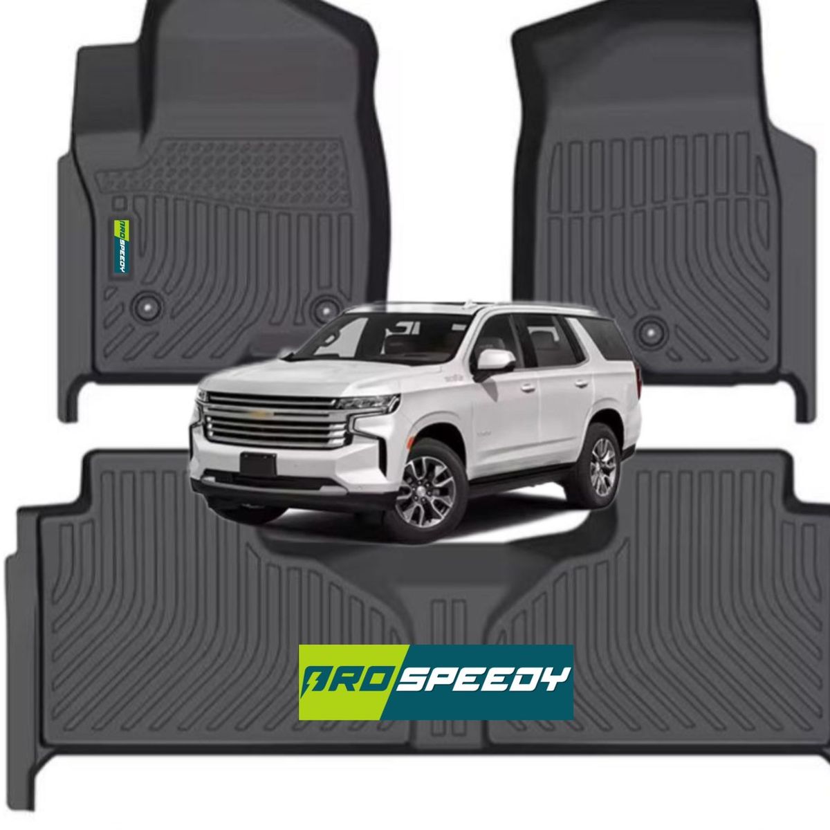 GENERICO - PISOS CALCE PERFECTO PROSPEEDY CHEVROLET TAHOE 2021+ 3PIEZAS