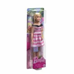 MATTEL - Muñeca Barbie Aniversario con Vestido Blanco y Rosa