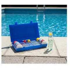 DEEP BLUE - Test De Agua Laboratorio Para Piscinas Ph Y Cloro