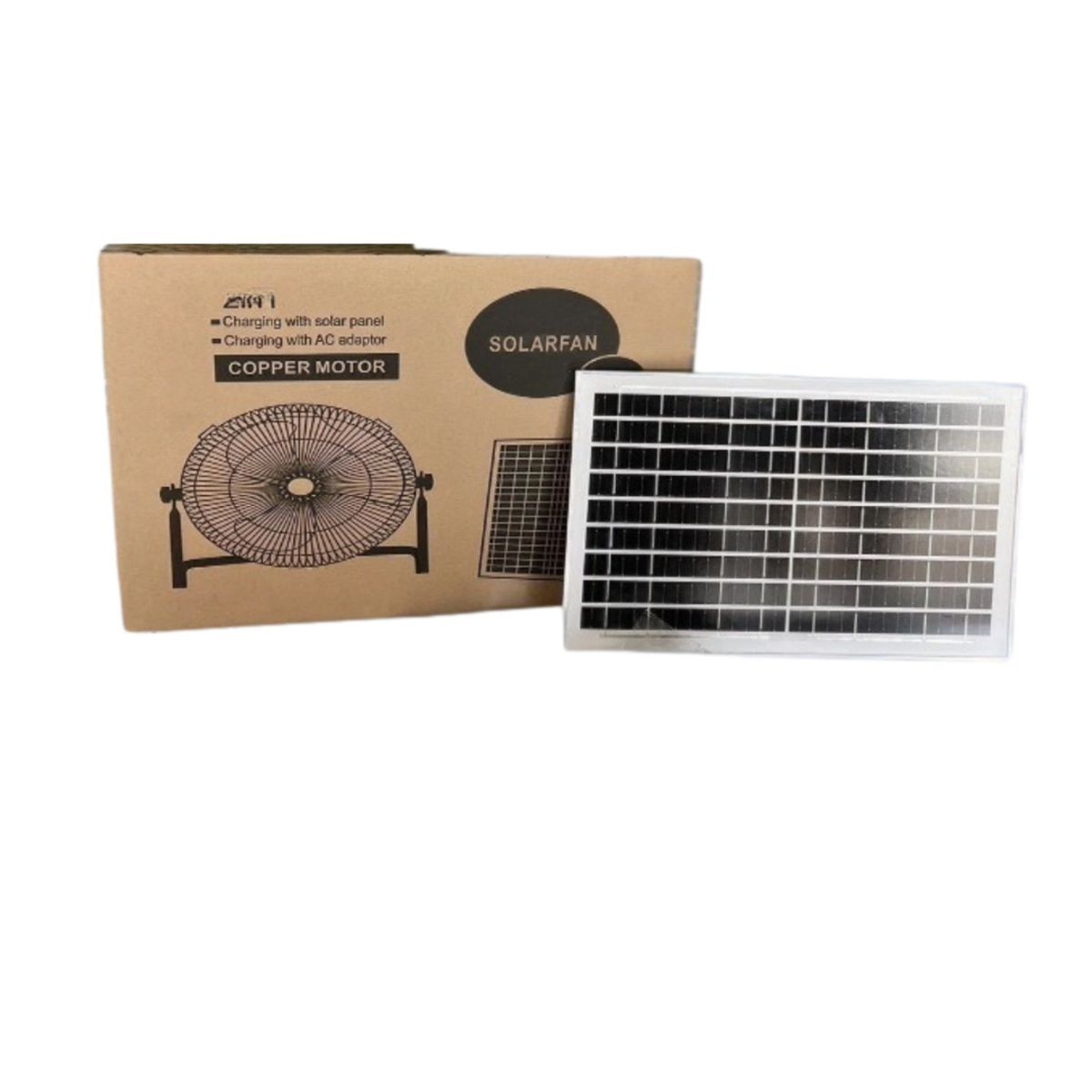 GENERICO - Ventilador Solar Portátil Frescura Sin Electricidad De Mesa 1 Cm