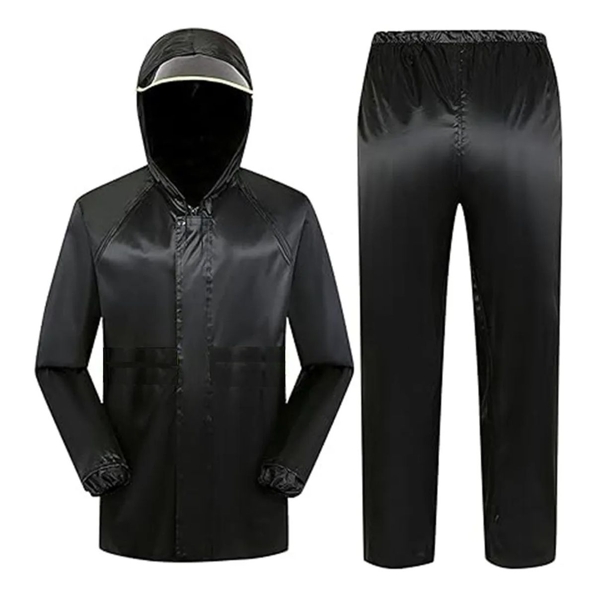 GENERICO - Traje Lluvia Impermeable Moto Chubasquero Reflectante 2 Pcs