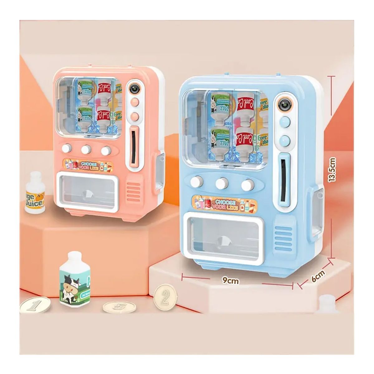 GENERICO - Mini Maquina Expendedora Para Niños Celeste