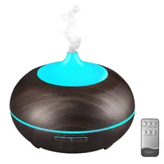 GENERICO - HUMIDIFICADOR DIFUSOR DE AROMAS 500 ML LED RGB CAFÉ CLARO