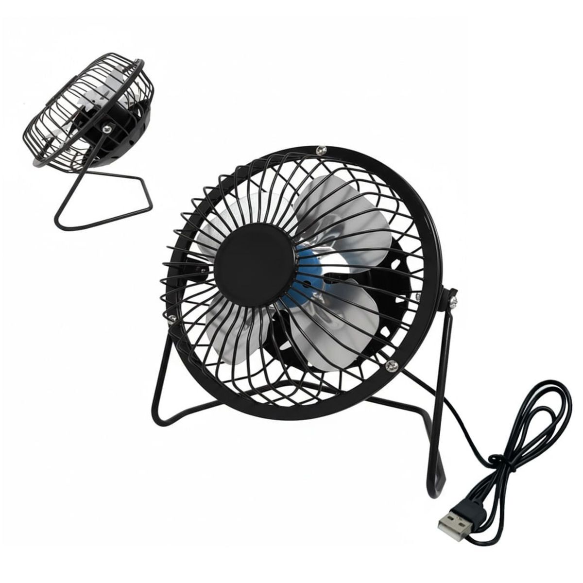 GENERICO - VENTILADOR MINI FAN USB METÁLICO