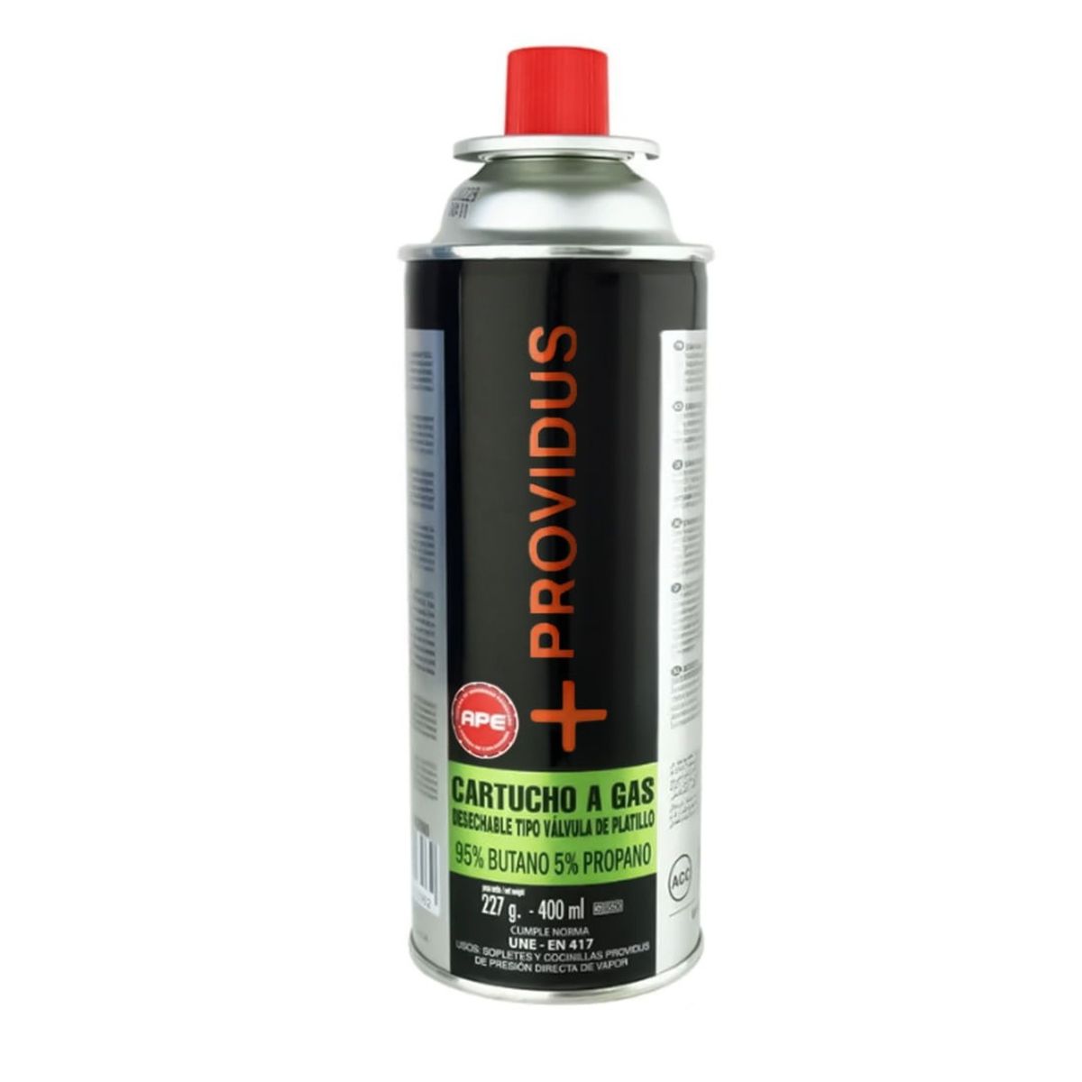 GENERICO - GAS PROPANO BUTANO PROVIDUS 227 GR - 400 ML COCINILLA SOPLETE