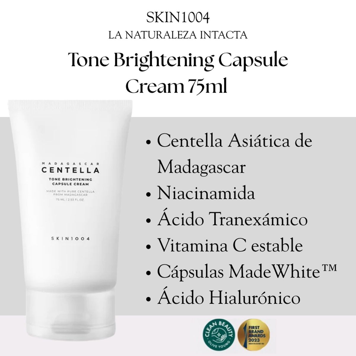SKIN1004 - Crema Despigmentante Tone Brightening Capsule Cream 75ml  Skin1004