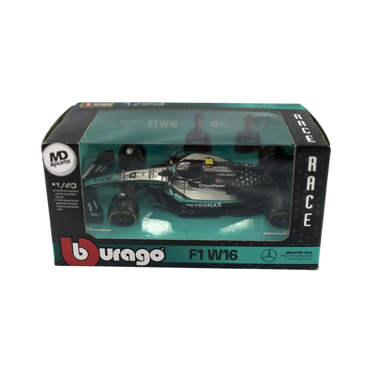 BBURAGO - Auto F1 Mercedes W16 2025 #12 Kimi Antonelli Caja Normal Burago 1:43