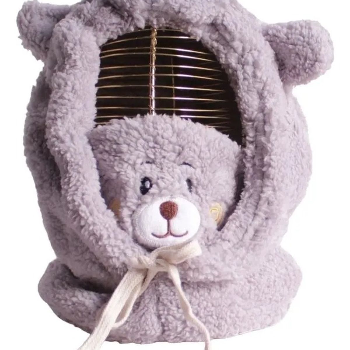 GENERICO - Gorro Pasamontaña Oso Felpa Chiporro Mascarilla Niñasniños