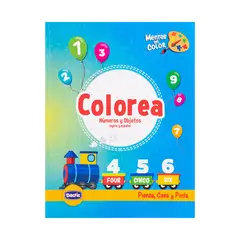 DACTIC - Libro para Colorear Número y Objeto 50 Diseños