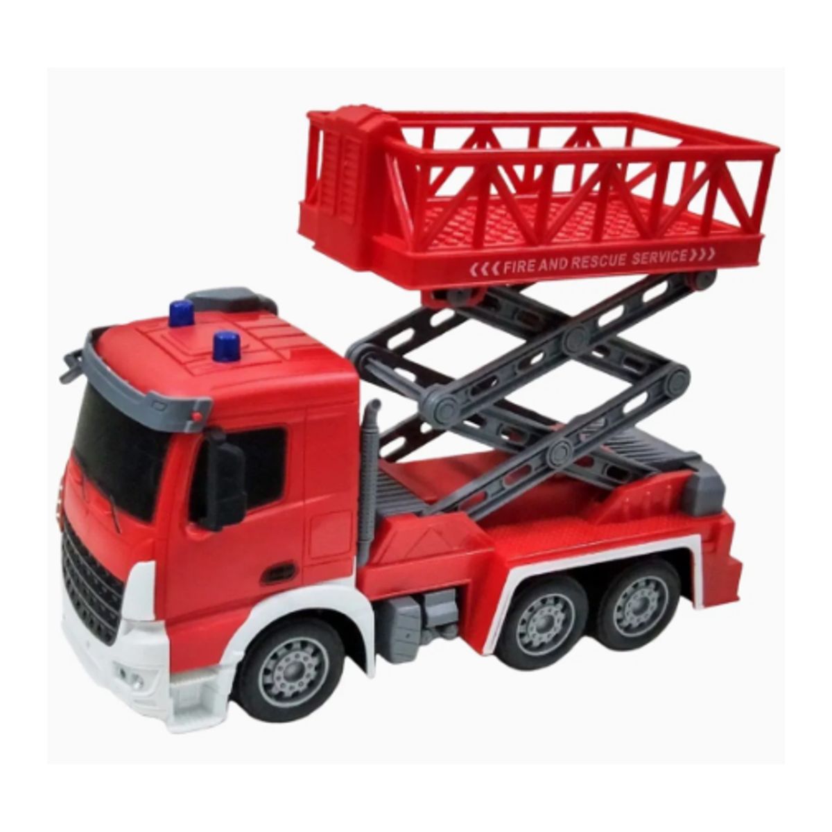 GENERICO - Juguete Camión de Bomberos Grúa de Rescate a Control Remoto