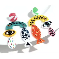 VC ACCESORIOS - Aros acrilico ojo y pez