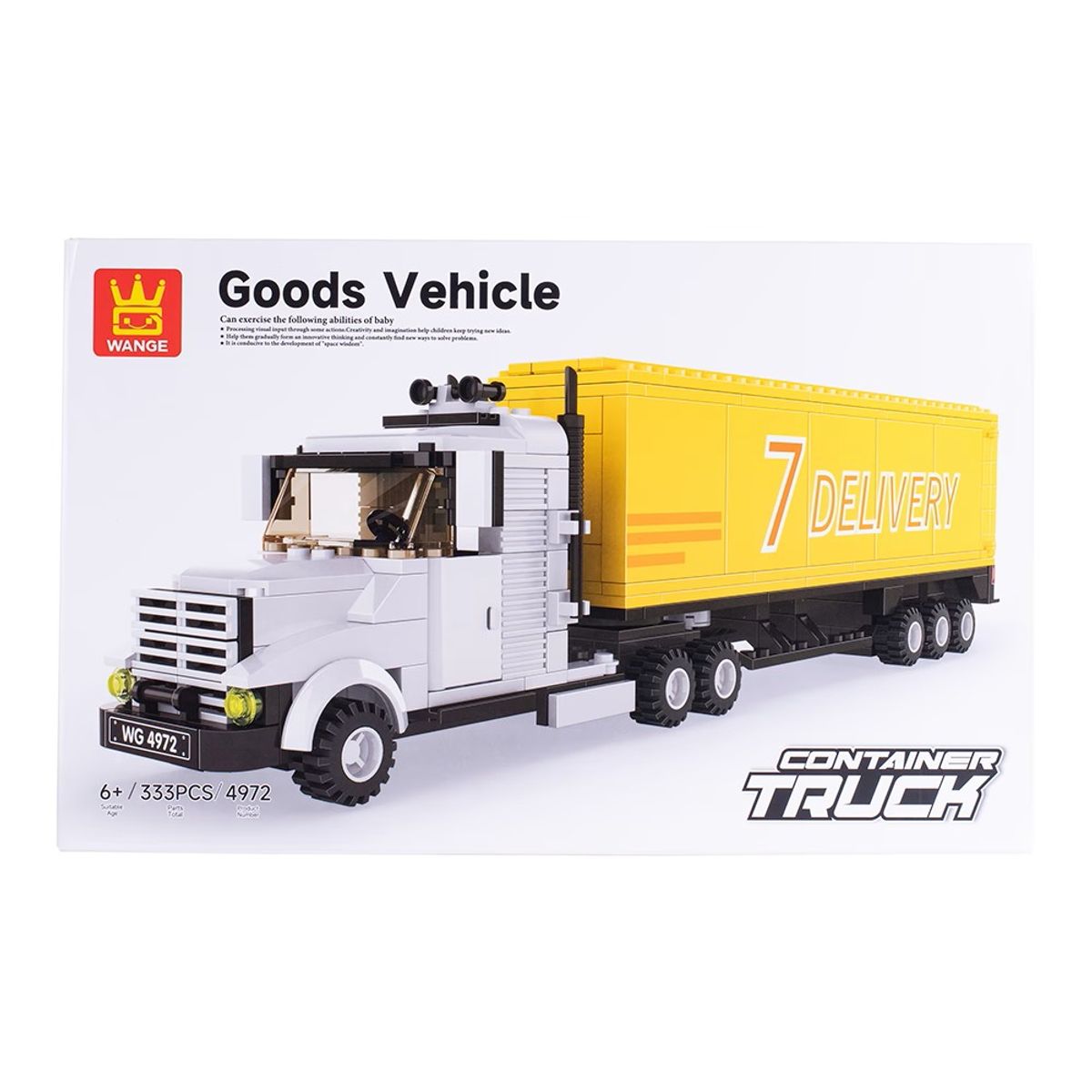 GENERICO - Camión Container Truck Armable Wange 333 Piezas