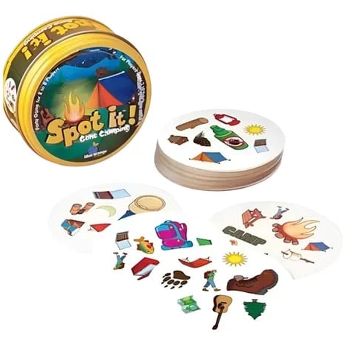 GENERICO - Dobble Spot It Juego De Mesa Cartas Gone Camping Juego De Mesa Familiar