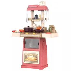 GENERICO - COCINA DE JUGUETE 42 ACCESORIOS ESTILO MODERNO ROSADA