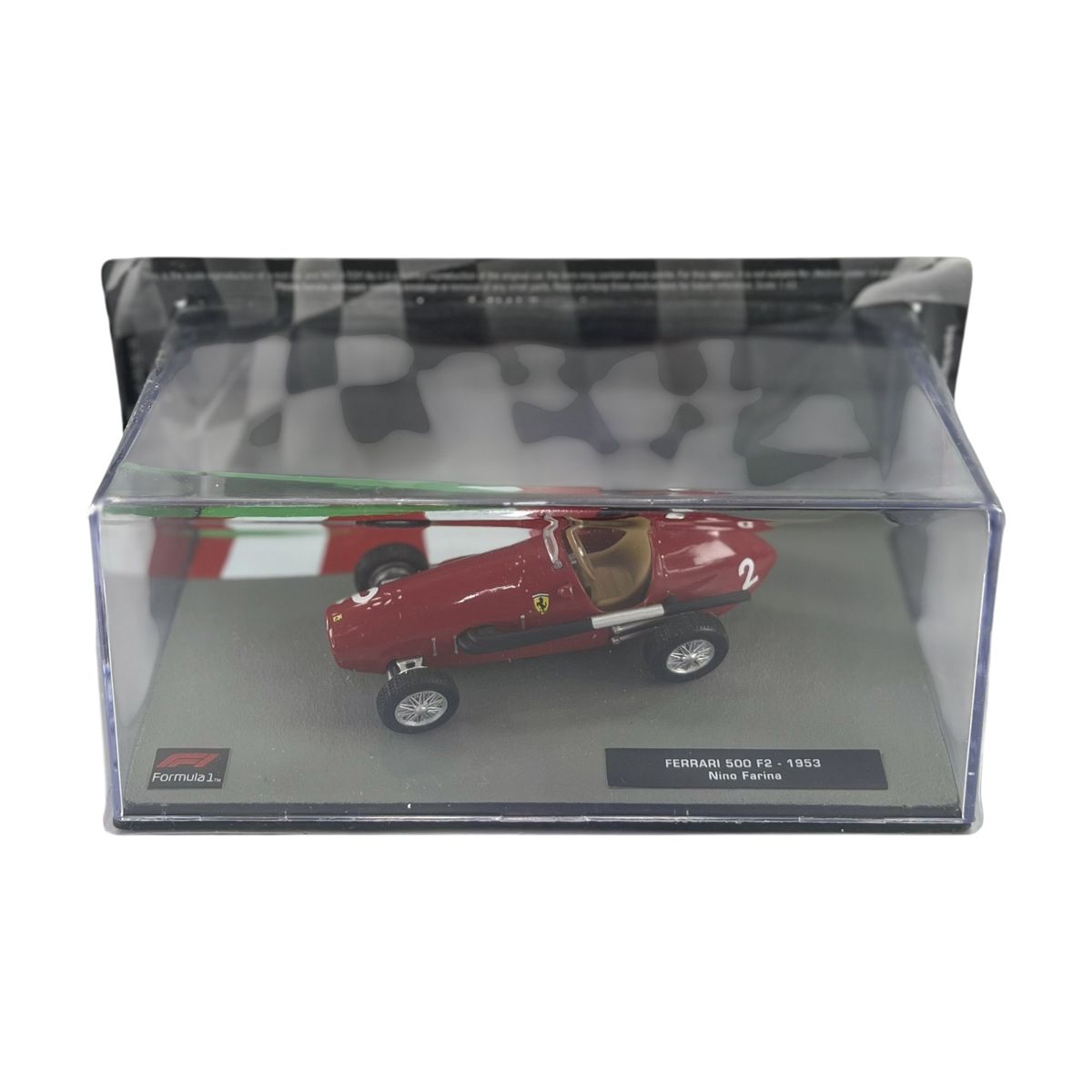 FORMULA 1 - Auto F1 Ferrari 500 F2 1953 #2 Nino Farina Caja Acrilica 1:43