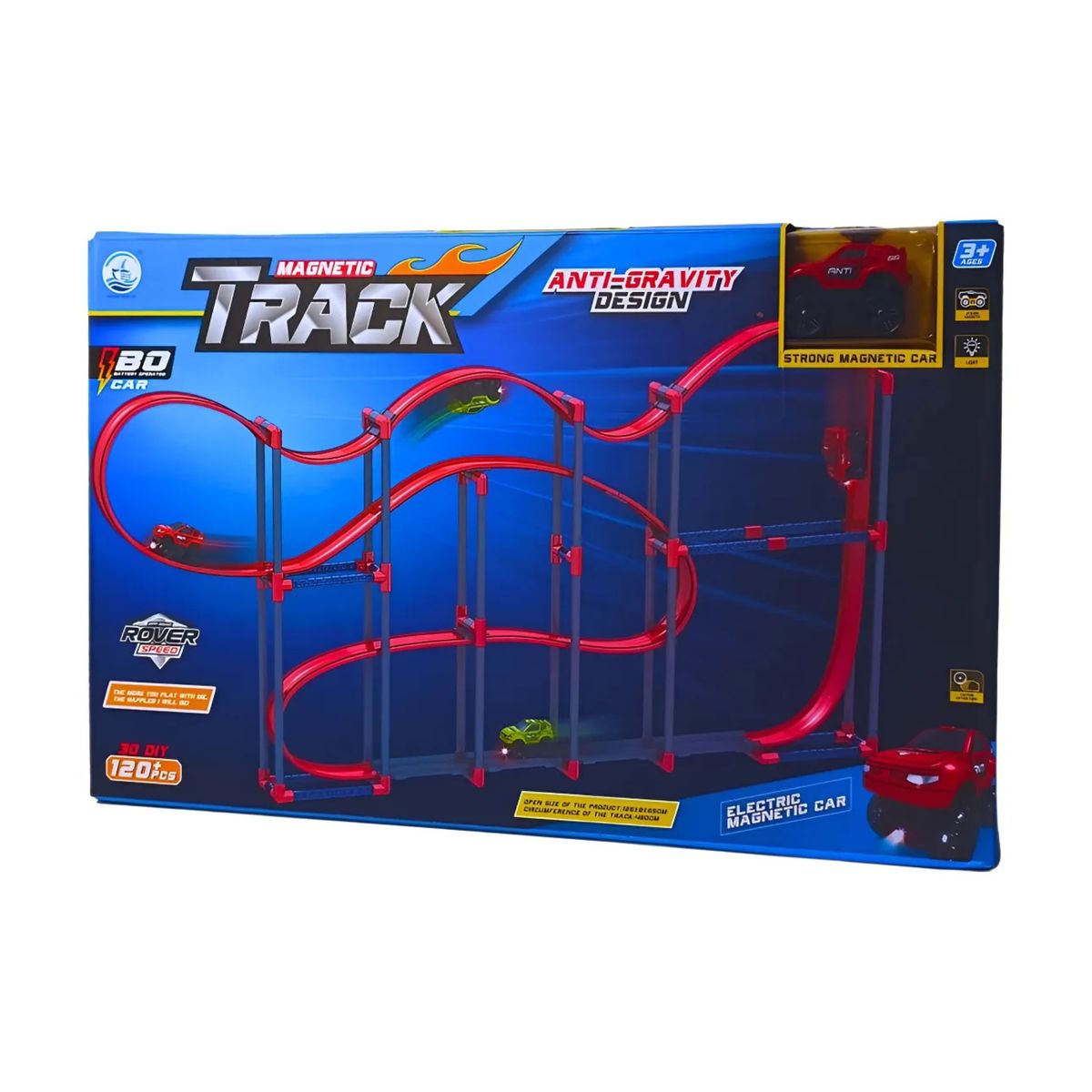 GENERICO - Autopista De Autos Magnético 120 Piezas Para Niños