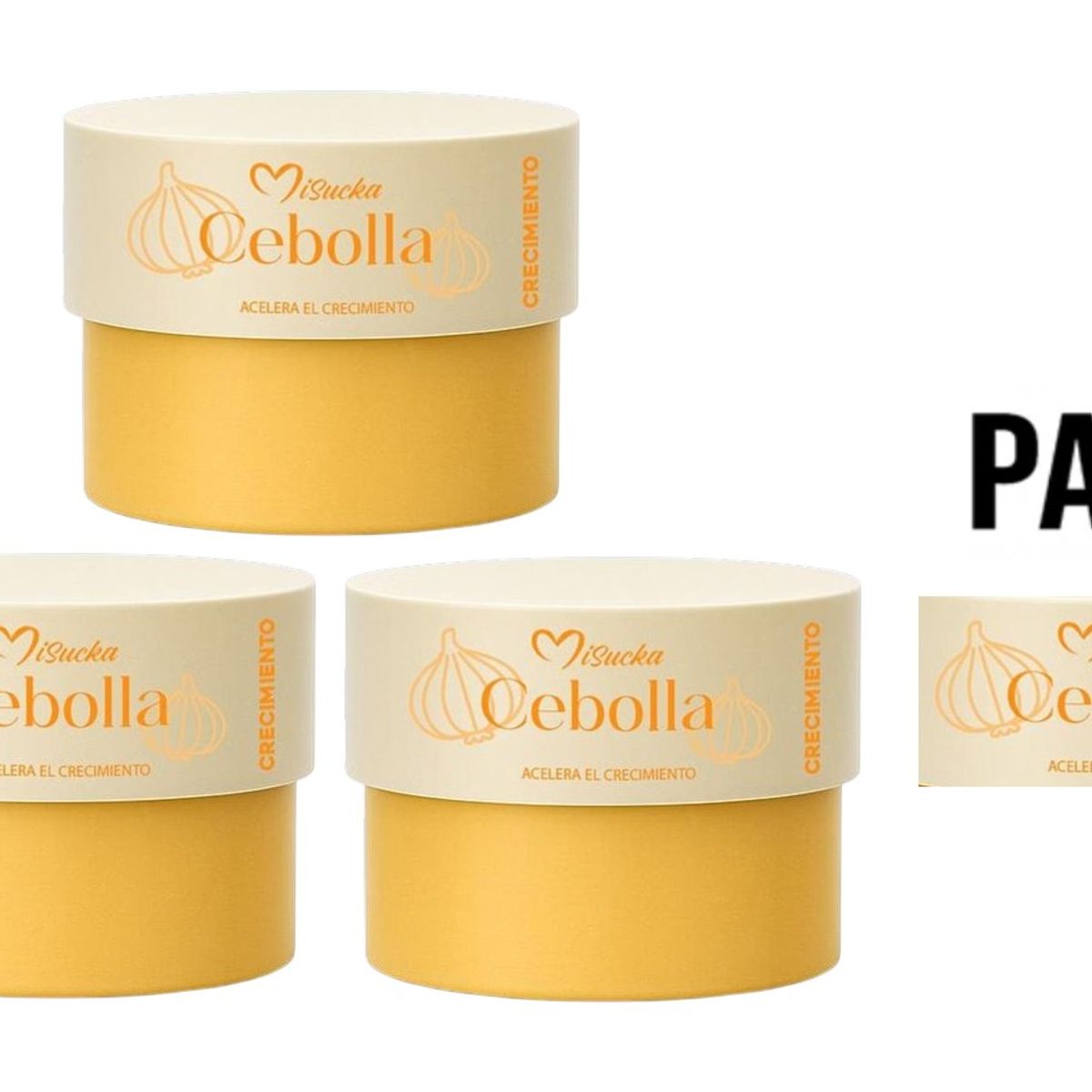 GENERICO - Pack 3 Mascarilla Cebolla Jengibre Y Romero Misucka