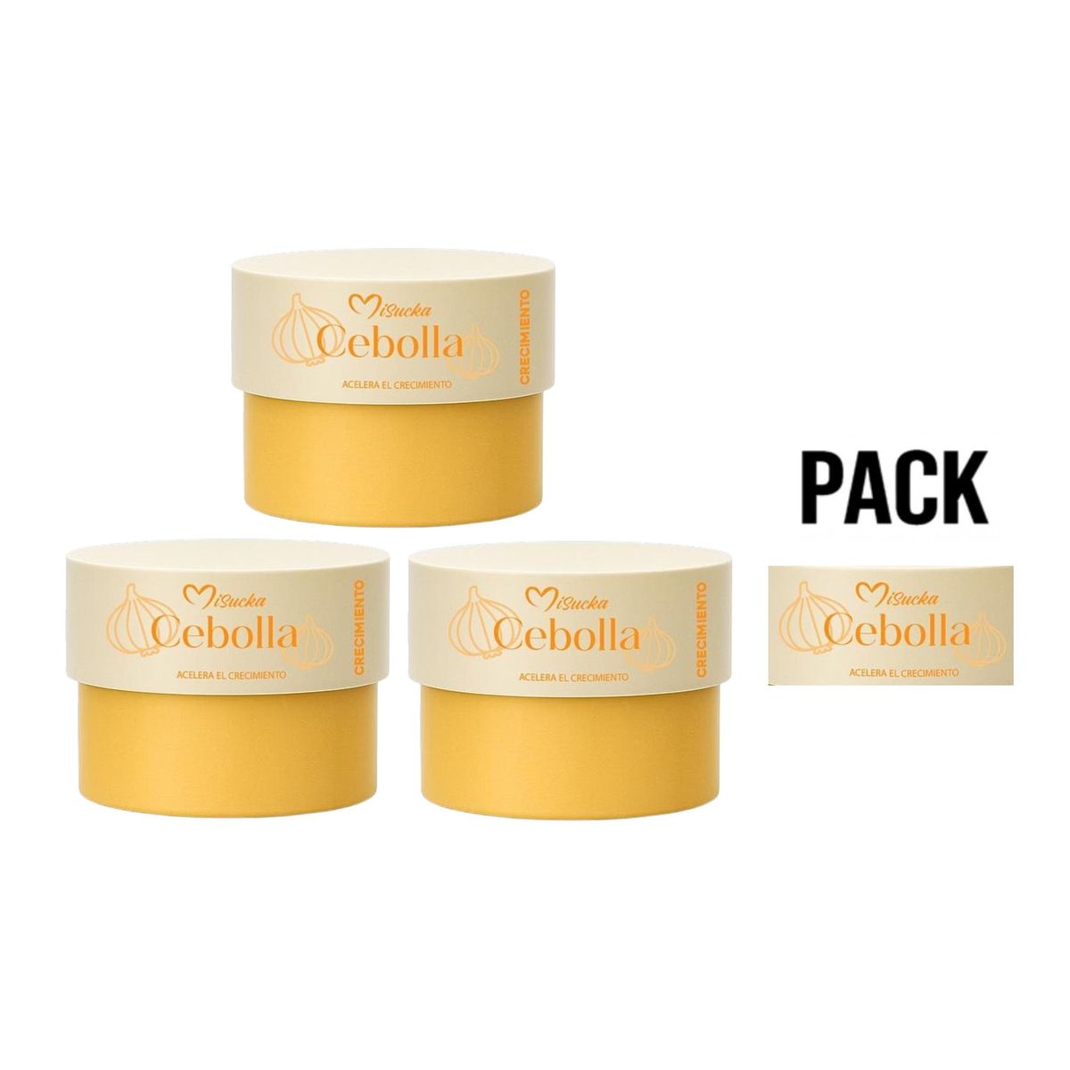 GENERICO - Pack 3 Mascarilla Cebolla Jengibre Y Romero Misucka