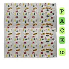 EKOL TACTICA MILITAR - Pack 10 Bolsas Plásticas Navideñas Compartir Navidad