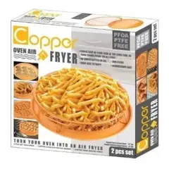 GENERICO - Bandeja Antiadherente De Cobre Horno Freidora Copper Fryer