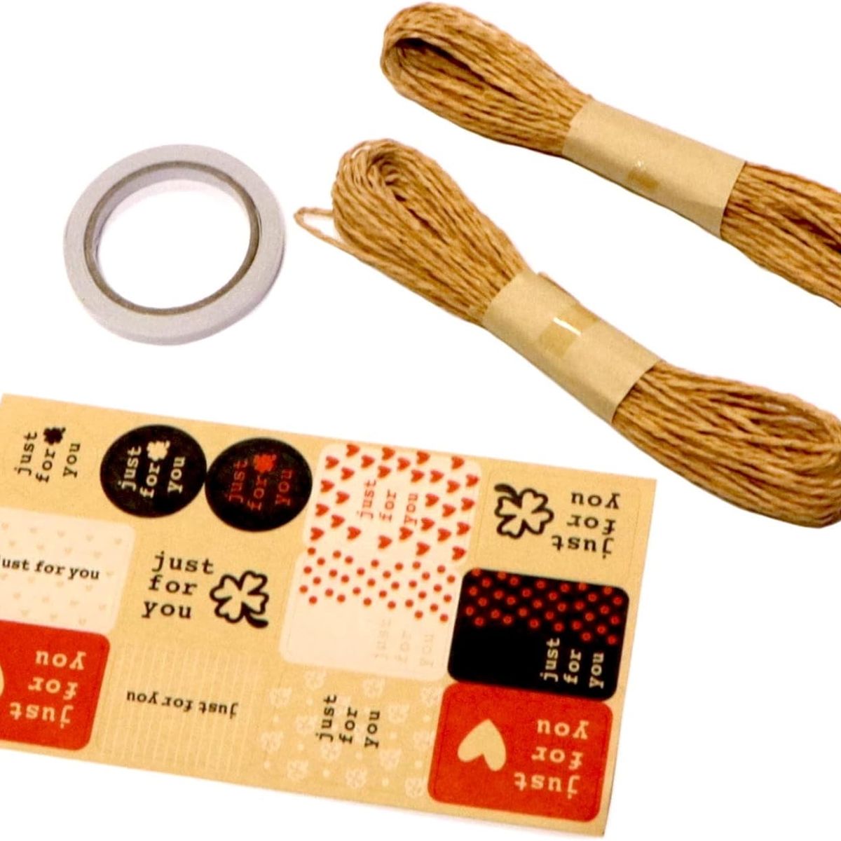 GENERICO - SET 6 papeles navideños kraft y etiquetas