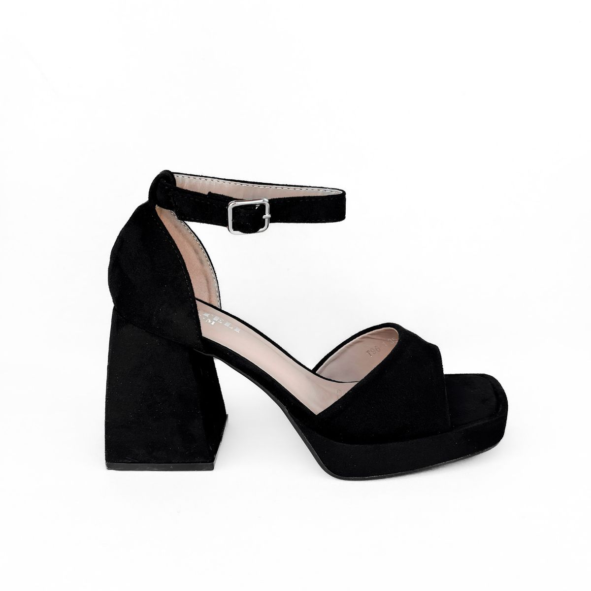 BOTELI - SANDALIA MUJER MAJU NEGRO GAMUZA BELLA MODA